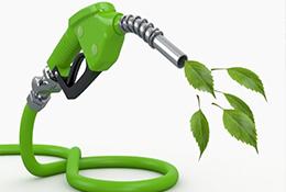 biofuels illustration of gas pump with leaves coming out