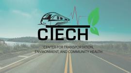 CTECH logo over image of a road with water on either side on a sunny day.
